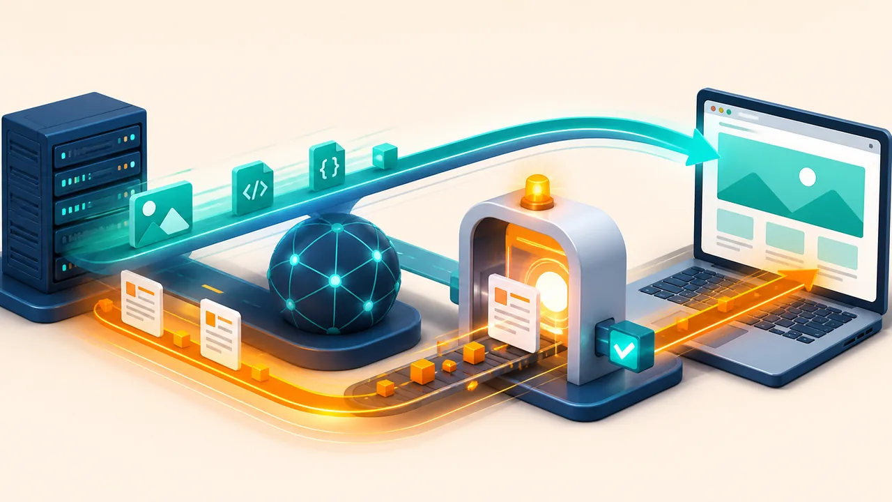 Arquivos de um site passam por camadas de cache entre servidor e visitante
