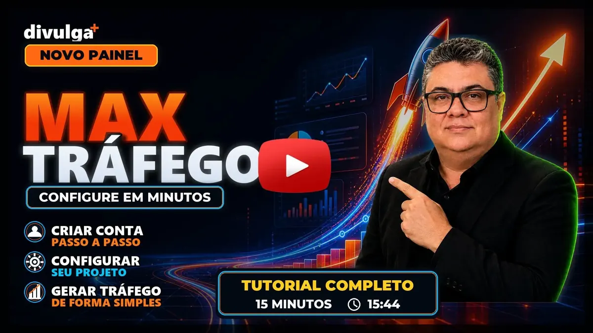 Capa oficial de demonstração do painel MaxTráfego