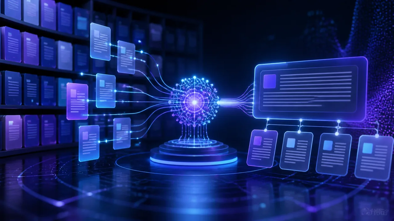 Assistente de inteligência artificial consulta documentos organizados de uma empresa