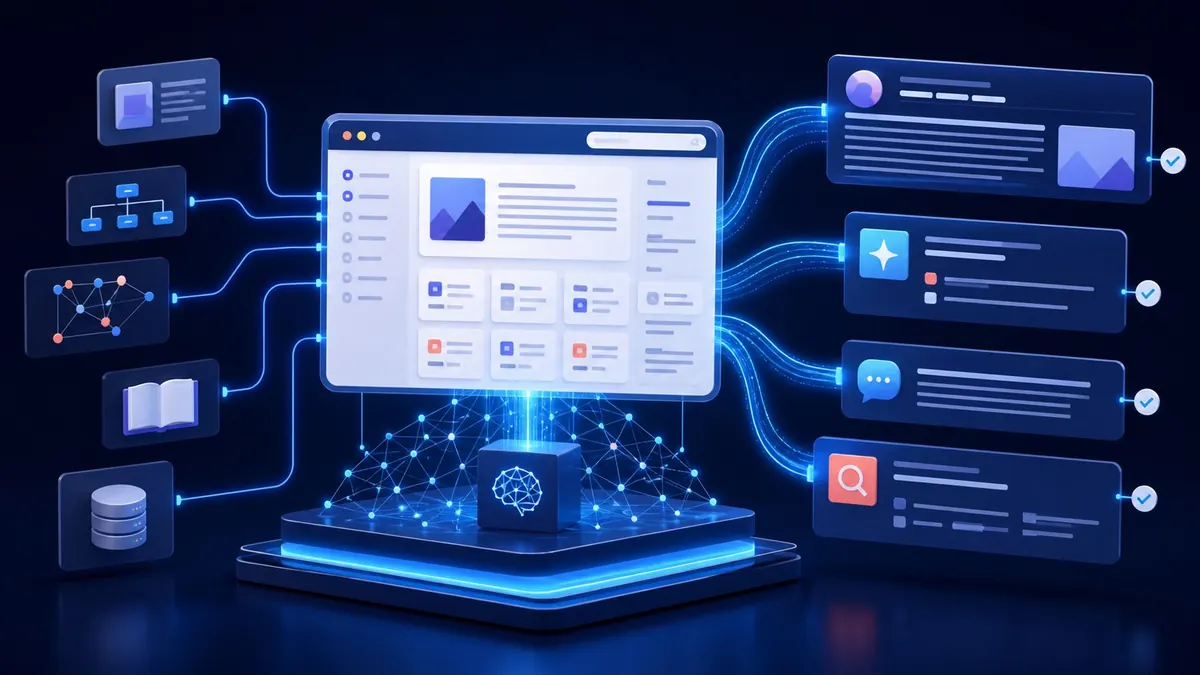 Site estruturado fornecendo informações para diferentes respostas de inteligência artificial